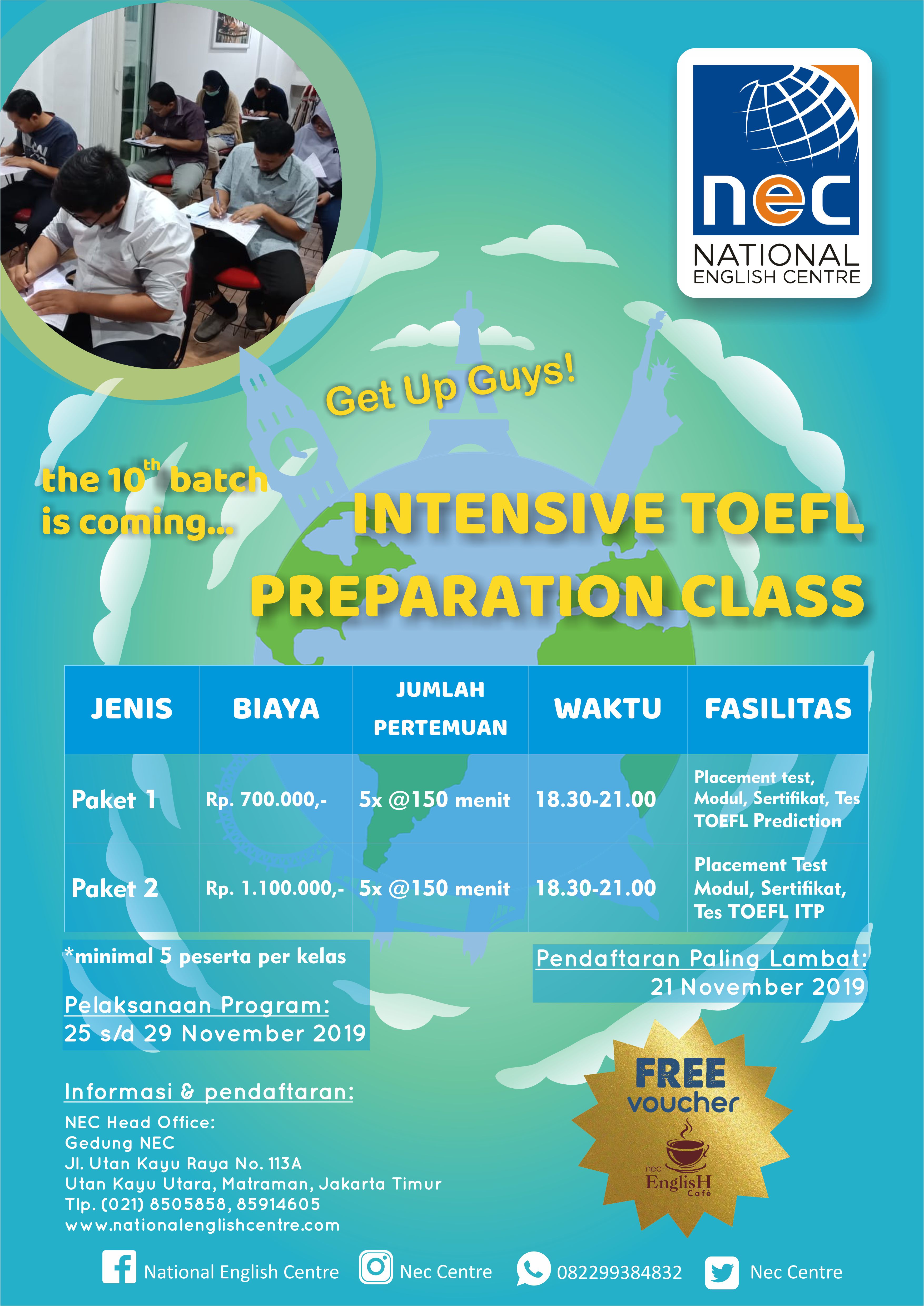 You are currently viewing Kursus TOEFL Intensif