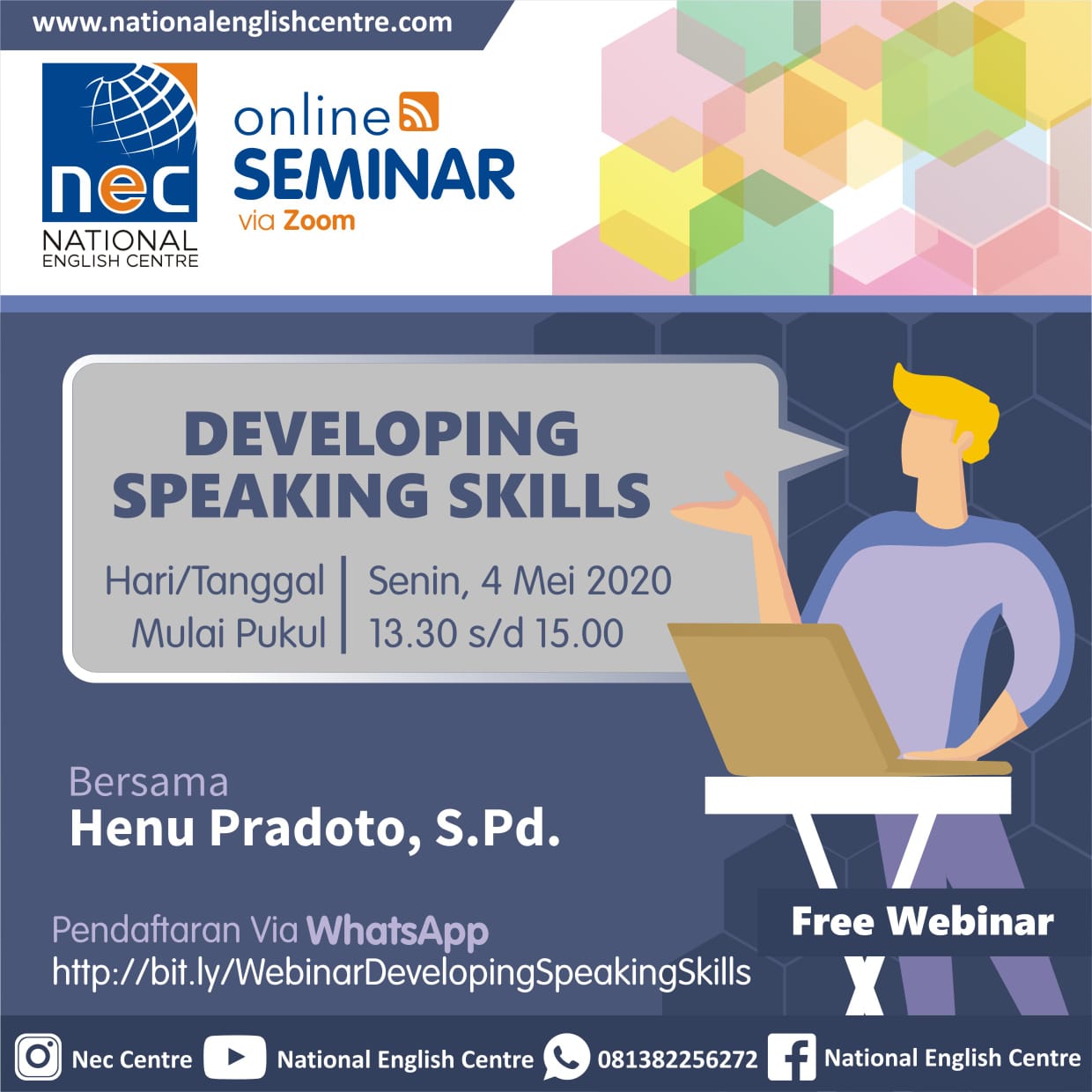 You are currently viewing Seminar Online Developing Speaking Skills