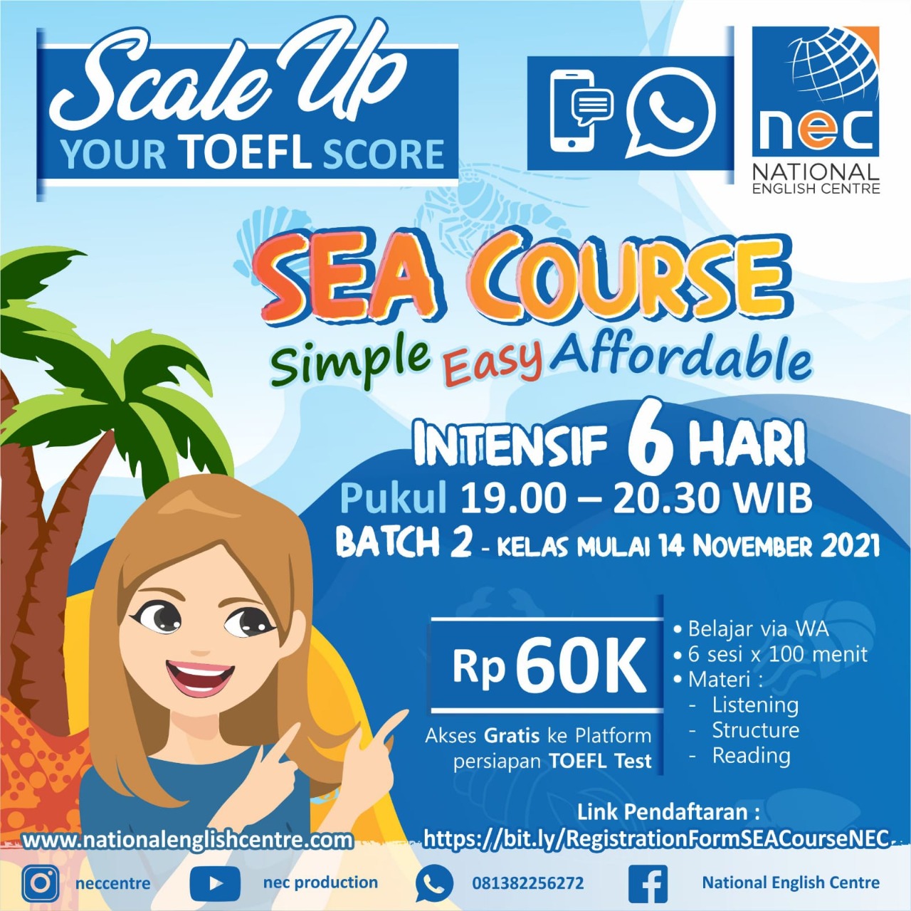 You are currently viewing Kelas TOEFL SEA Course